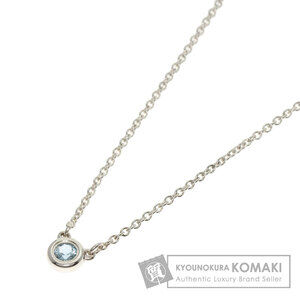 Tiffany Co By the Yard Aquamarine Necklace Silver